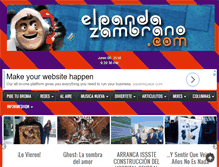 Tablet Screenshot of elpandazambrano.com